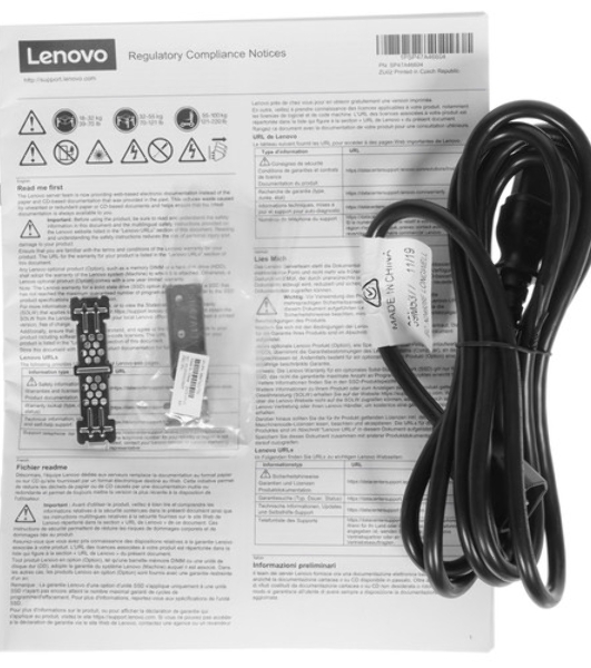 Серверная платформа Lenovo 7Z73TA8100 SR650 V2 Xeon Silver 4314 (16C 2.4GHz 24MB Cache/135W), 32Gb (1x32Gb, 3200MHz 2Rx4 RDIMM), 8 SAS/SATA, 9350-8i, 1x750W Platinum, 5 Standard Fans, XCC Enterprise, Toolless V2 Rails