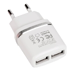 Сетевое зарядное устройство C12 Smart dual USB charger, белый, фото2