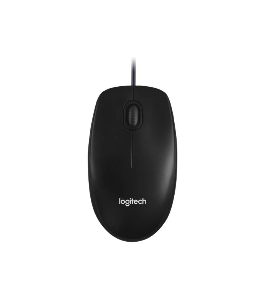 Мышь проводная Logitech M100/100R DARK/GREY (темно-серая/черная), 1000 dpi, USB, кнопки - 3