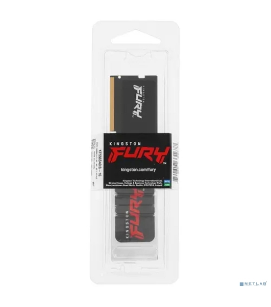 Оперативная память Kingston Fury Impact, DDR5, 16GB (1x16 GB), 5600 MHz, CL40, SO-DIMM