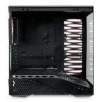 Компьютерный корпус без блока питания HSPD F711-TGbK, Panoramic Full Tower, Black, TG, 0.7 SPCC, no fans ATX, mATX, mITX 190/420/280мм 2x2.5', 2x3.5', 7xPCI 1xUSB-A 3.0, 1xUSB-C 445x235x475мм, фото17
