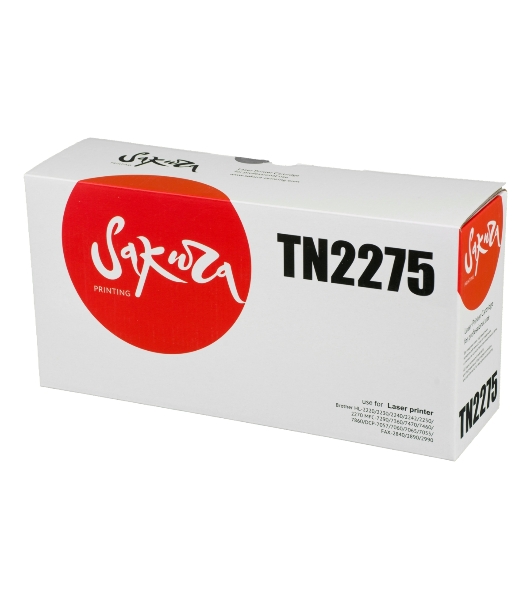 Картридж лазерный Sakura TN2275/TN450 для Brother HL-2220/2230/2240/2242/2250/2270 MFC-7290/7360/7470/7460/7860 DCP-7057/7060/7065/7055 FAX-2840/2890/2990, 2600 к