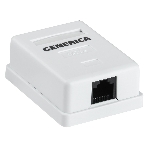 Розетка ITK GENERICA CS2-1C5EU-12-G настенная 49.2x65.5x25.2мм RJ45 ABS белый (упак.:1шт), фото 1