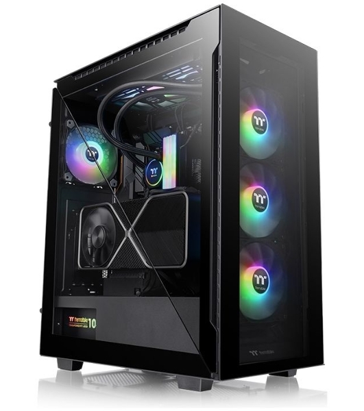 Компьютерный корпус Thermaltake Divider 500 TG ARGb CA-1T4-00M1WN-01 Black/Win/SPCC/Tempered Glass*4/120мм ARGb Fan*3/120мм Standard Fan*1 (527880)