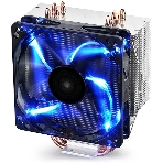 Кулер Deepcool GAMMAXX 400 BLUE BASIC серебристый 120мм алюминий+медь 1500rpm 30db 4-pin 130W 154мм, фото 1