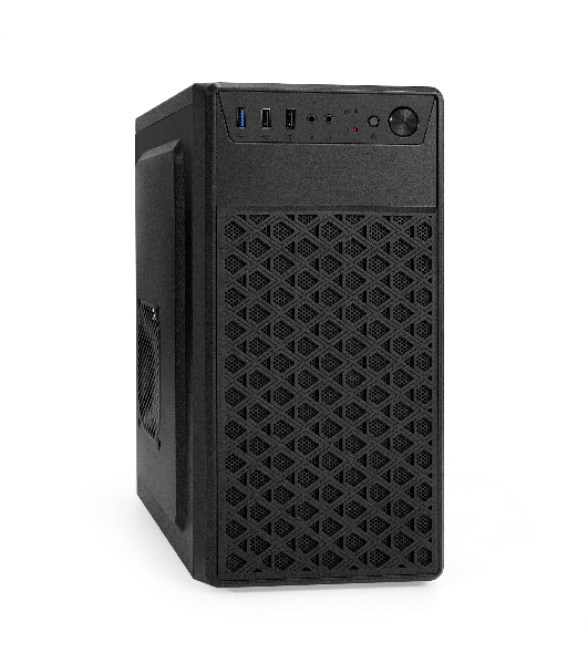 Компьютерный корпус Minitower ExeGate mEVO-7803 (mATX, без БП, 2*USB+1*USB 3.0, HD аудио, черный, 2 вент. 12см с RGb подсветкой)