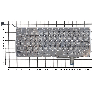 Клавиатура для ноутбука Macbook A1297 черная, большой Enter