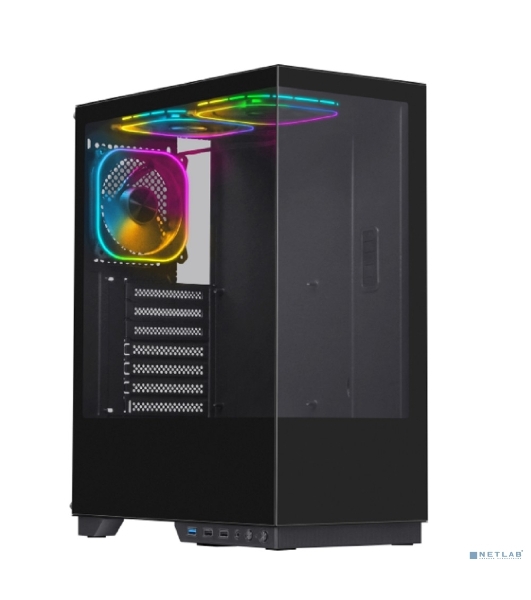 Компьютерный корпус Defender HyperHub черный,ATX,3fans,switchM/BSync