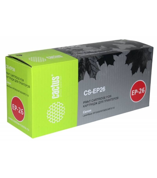Картридж лазерный Cactus CS-EP26 черный (2500 стр.) для Canon LB MF5630/MF5650/MF3110