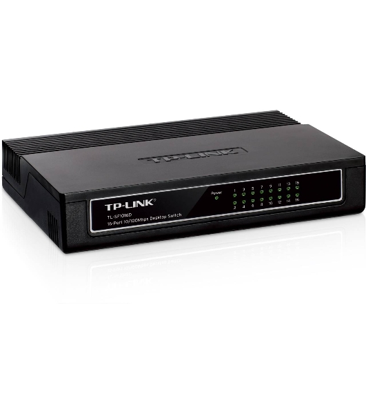 Коммутатор TP-Link SMB TL-SF1016D Коммутатор 16-port 10/100M Desktop Switch, 16 10/100M RJ45 ports, Plastic case