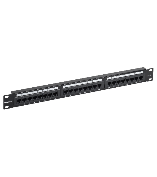 Патч-панель ITK PP24-1UC5EU-K05-G 1U кат. 5Е UTP 24 порта (Krone) GENERICA
