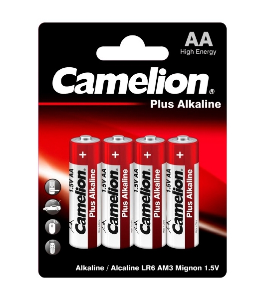 Элемент питания алкалиновый Camelion LR LR6 BL-4 (блист.4шт) 1.5 В