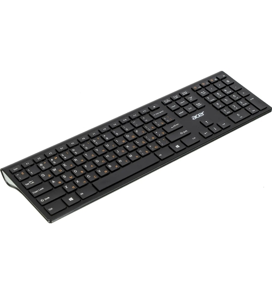 Клавиатура беспроводная Acer OKR020, USB, Радиоканал, черный