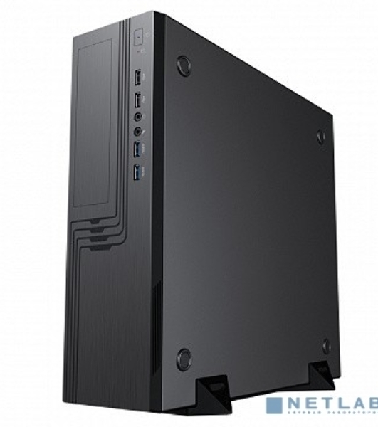 Компьютерный корпус Slim Case Powerman EL555 черный PM-300ATX 2хUSB 3.0+2хUSB 2.0,HD,Audio mATX, miniATX