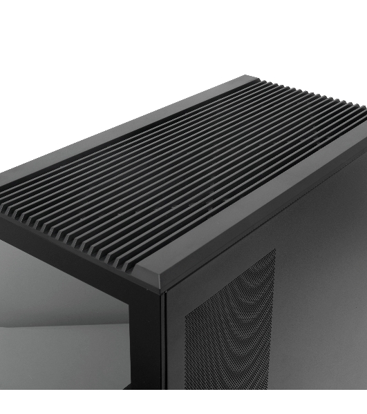 Компьютерный корпус без блока питания HSPD F711-TGbK, Panoramic Full Tower, Black, TG, 0.7 SPCC, no fans ATX, mATX, mITX 190/420/280мм 2x2.5', 2x3.5', 7xPCI 1xUSB-A 3.0, 1xUSB-C 445x235x475мм