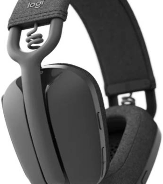 Гарнитура Logitech ZONE Vibe 100 серый, беспроводная, Bluetooth, до 20 ч