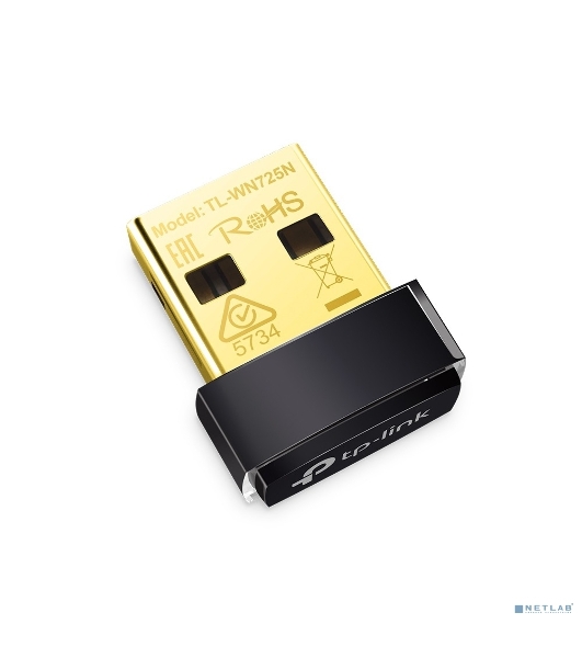 Сетевой адаптер TP-Link SOHO TL-WN725N Беспроводной USB Нано адаптер 150 Мбит/с стандарта N c кнопкой QSS(Realtec)