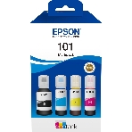 Чернила оригинальные Epson 101 / C13T03V64A мультипак, черный 127 мл., голубой, пурпурный, желтый - 210 мл. для Epson, фото6