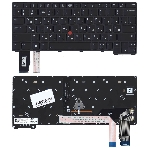 Клавиатура для ноутбука Lenovo ThinkPad X13 Gen 2 черная, фото3