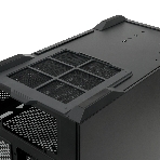 Компьютерный корпус без блока питания HSPD F711-TGbK, Panoramic Full Tower, Black, TG, 0.7 SPCC, no fans ATX, mATX, mITX 190/420/280мм 2x2.5', 2x3.5', 7xPCI 1xUSB-A 3.0, 1xUSB-C 445x235x475мм, фото14