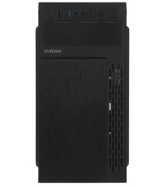 Компьютерный корпус Digma DCC-MN301 черный без БП mATX 1x80мм 2x120мм 1xUSB 2.0 1xUSB 3.0 audio