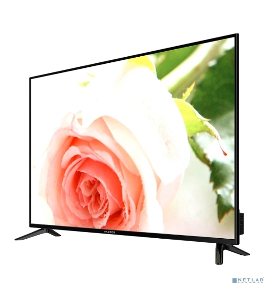 Телевизор Harper 58' 58U750TS черный Direct LED UHD 60Hz Smart