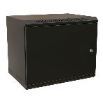 Шкаф коммутационный WRline (WR-TW-1545-SR-RAL9004) настенный 15U 600x450 мм пер. дв. металл 2 бок. пан. 60 кг черный 370 мм 775 мм IP20 сталь, фото4