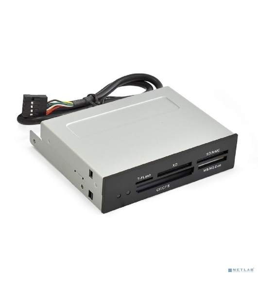 Кард-ридер ExeGate CR-415/черный/CF/SD/MMC/MS/MS Duo/MS Pro/T-Flash/USB 2.0/металл