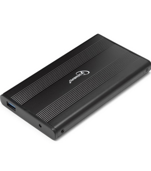 Внешний корпус 2.5' Gembird EE2-U3S-5, черный, USB 3.0, SATA, металл