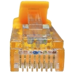 Патч-корд Suprlan 10-0161 UTP RJ-45 вил.-вилка RJ-45 cat.5e 0.5м желтый LSZH 24AWG, фото 1