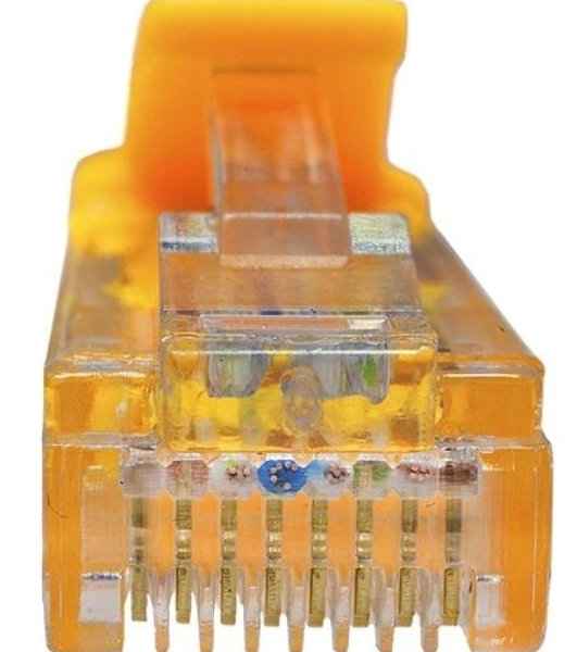 Патч-корд Suprlan 10-0161 UTP RJ-45 вил.-вилка RJ-45 cat.5e 0.5м желтый LSZH 24AWG