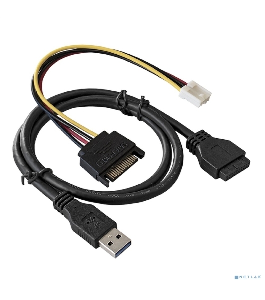 Планка USB на переднюю панель ExeGate EX289290RUS U5H-625, 5,25', 4*USB3.0, черная, металл, подсоед. к MB