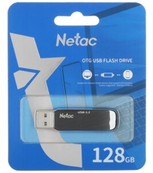 Флешка USB Netac US11 128Gb USB 3.0+TypeC Dual Flash
