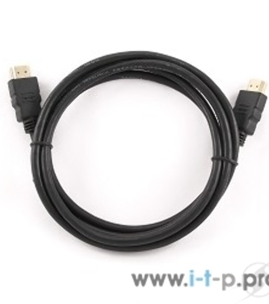 Кабель Cablexpert HDMI CC-HDMI4L-1M, 19M/19M, v2.0, серия Light, позол.разъемы, экран, 1м, черный, пакет