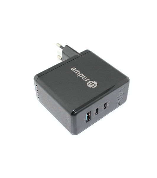 Блок питания (сетевой адаптер) Amperin GaN charger (YDS-TC140-012A) 140W, черный