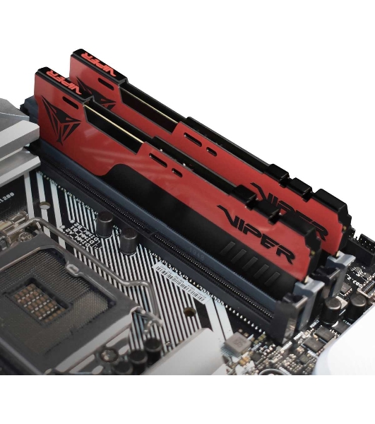 Оперативная память Patriot Viper Elite II, DDR4, 32GB (2x16 GB), 3200 MHz, CL18, DIMM, радиатор, красный, черный