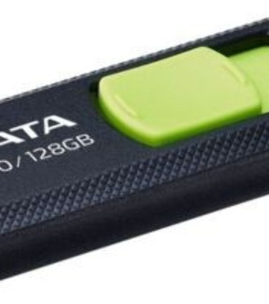 Флешка USB ADATA UC300 (ACHO-UC300-128G-RBK/GN), 128Gb, Type-C USB 3.2, R/W 100/30, черный/зеленый