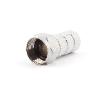 Коннектор Cablexpert F SPL6-02, для кабеля RG6, 5шт, с уплот. рез. кольцом, фото 1