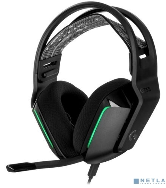 Гарнитура Logitech G733 чёрный, беспроводная, 2.4 ГГц, до 29 ч, LIGHTSYNC RGB