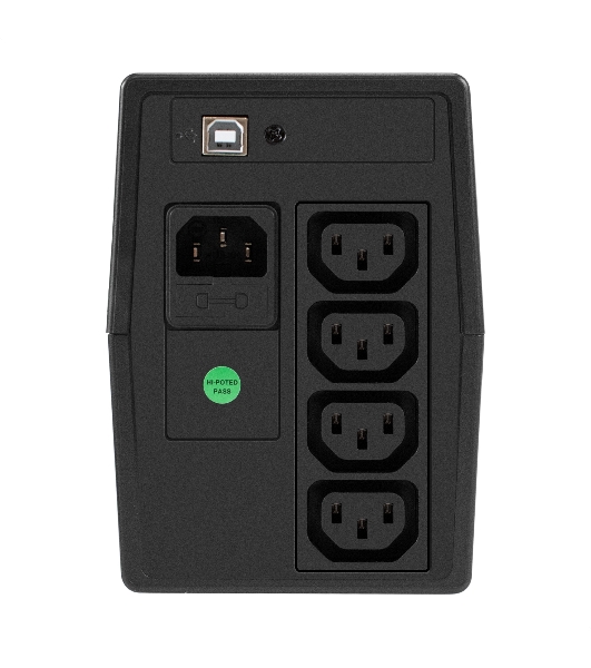 Источник бесперебойного питания ExeGate Power NB-850.LED.AVR.4C13.USB (850VA/510W, LED, AVR, 4*C13, USB, батарея 12V 9Ah, Black)