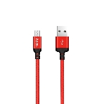 Кабель HOCO X14 USB 2.0, AM/microBM, красно-черный, 1м, фото 1