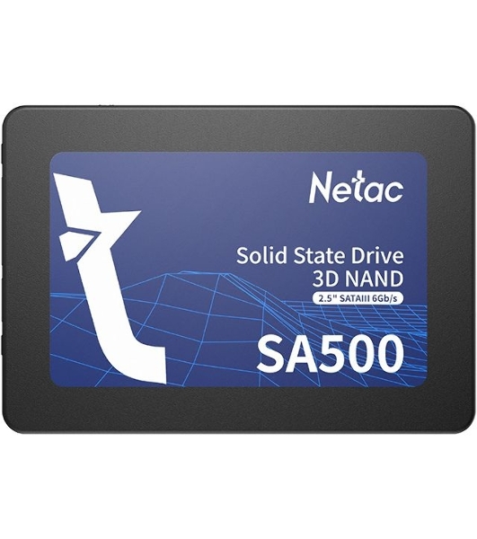 Накопитель SSD Netac SA500, 512Gb, SATA III, 2.5', R/W 520/450
