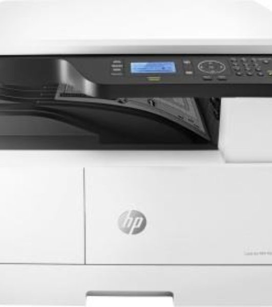 МФУ лазерное HP LaserJet MFP M438n (8AF43A), A3, ч/б, печ. до 22 стр/мин. (А4) до 12 стр/мин. (А3), 1200 x 1200 dpi (печать), 600x600dpi (скан.), USB, RJ-45