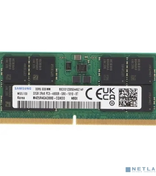 Оперативная память Samsung, DDR5, 32GB (1x32GB), 4800MHz, CL40, SO-DIMM