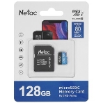 Флеш карта MicroSDXC 128Gb Netac Class 10 UHS-I U1 P500 Standart + адаптер NT02P500STN-128G-R, фото11