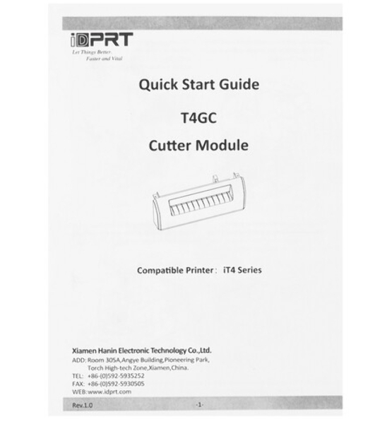 Отрезчик этикеток роторный iDPRT ASSY: Cutter Module Rotary type for iK4 series