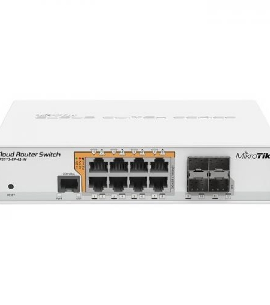 Маршрутизатор 8PORT 1000M 4SFP CRS112-8P-4S-IN MIKROTIK