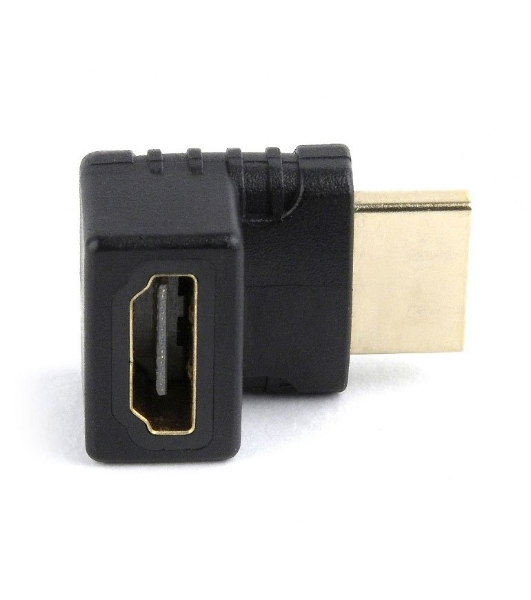 Переходник HDMI-HDMI Cablexpert A-HDMI270-FML, 19F/19M, угловой соединитель 270 градусов, золотые разъемы, пакет