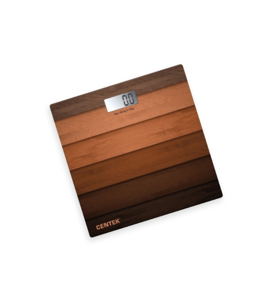 Весы напольные Centek CT-2420 Wood  электронные 180кг, 0.1кг, LCD 45x28, размер 26х26см