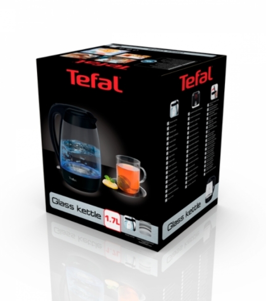 Электрочайник Tefal KO 450832 черный, 1.7 л, 2400 Вт, скрытый нагревательный элемент